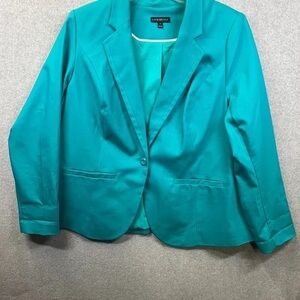 Lane Bryant Vibrant Teal Suit Jacket